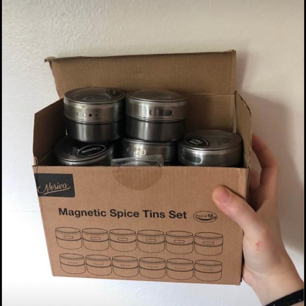 Metal Magnetic Spice Tins